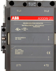 ABB A300W‑20 Welding Isolation Contactor 400A Continuous 600V 3‑Pole Heavy‑Duty
