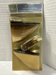Shelving by Design Brushed Brass Shelf Grip Item 160406 Shelf Brackets Vintage