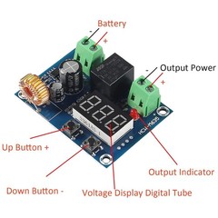 6PCS XH-M609 DC Voltage Protection Module Low Voltage Disconnect Switch Cut off