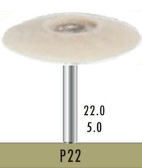 10 PCS Bomaoer Dental lab Felt Bobs & Burs P22 D=22 H=5.0MM
