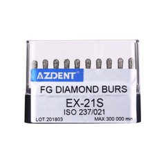 US AZDENT Dental Super Coarse FG Diamond Burs set for High Speed Handpiece