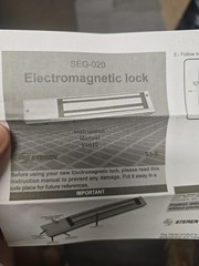 Electromagnetic Lock with 600Pound Holding Force.
