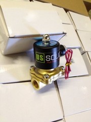 U.S. Solid 1/2” Brass Electric Solenoid Valve 12V DC Normally Closed Air Water