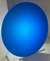 Acrylic Plexiglass Plastic Circle Disc- 1/8″ thick-Blue Translucent-10″ Diameter