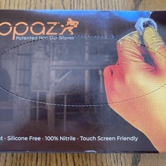 Grippaz Tough&Durable Non Slip Gloves Sz8/ Med Nitrile Disposable 50pcs Fish NEW