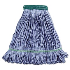 Boardwalk 502BLEA 5 in. Super Loop CO/SYN Fiber Wet Mop Heads – Blue, Medium New