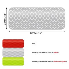 50pcs High Visibility Reflective Tape Waterproof Nighttime Visibility Decals