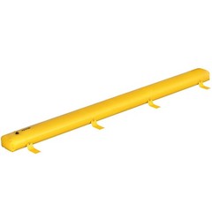 Yellow Flood Barrier: 24ft L x 20in W x 12in H PVC Water Diversion Tube