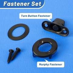 Marine Grade Twist Lock Fasteners 25 Sets Rustproof Coating Turn Button Eyelet