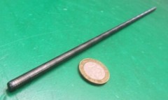Threaded Steel Rods, Plain Finish, RH, 12-24 x 1 Foot Length, 5 Units