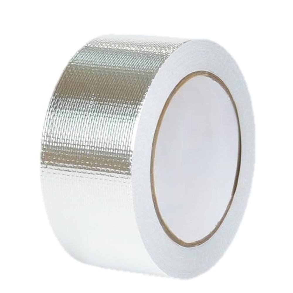 2in x 66ft Reinforced Aluminum Fiberglass Tape High Temperature Resistant Muf…