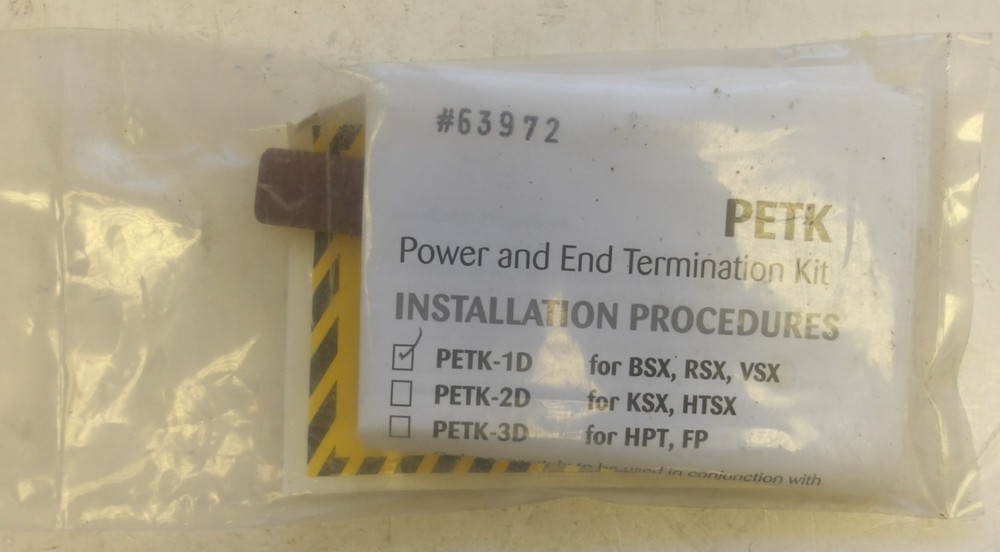 THERMON P/N: PETK1D POWER AND END TERMINATION KIT FOR BSX, RSX,VSX