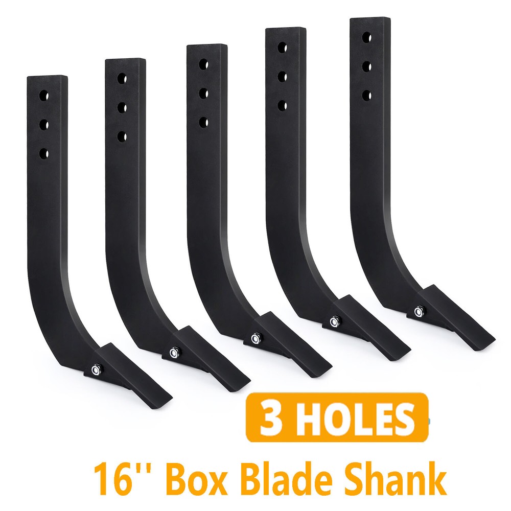 5 Pack 16” Box Blade Shank Scarifier Shanks Teeth 3 Holes Box Scraper Shank US