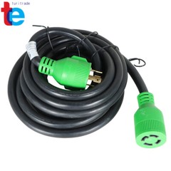 Generator Extension Cord 15 Ft 4 Prong Power Cable 10 4 30 Amp Adapter Plug