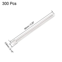 58mm 3.6mm OD Fiber Optic Fusion Splice Tube Protector Sleeve Size: 58mmx3.6mm