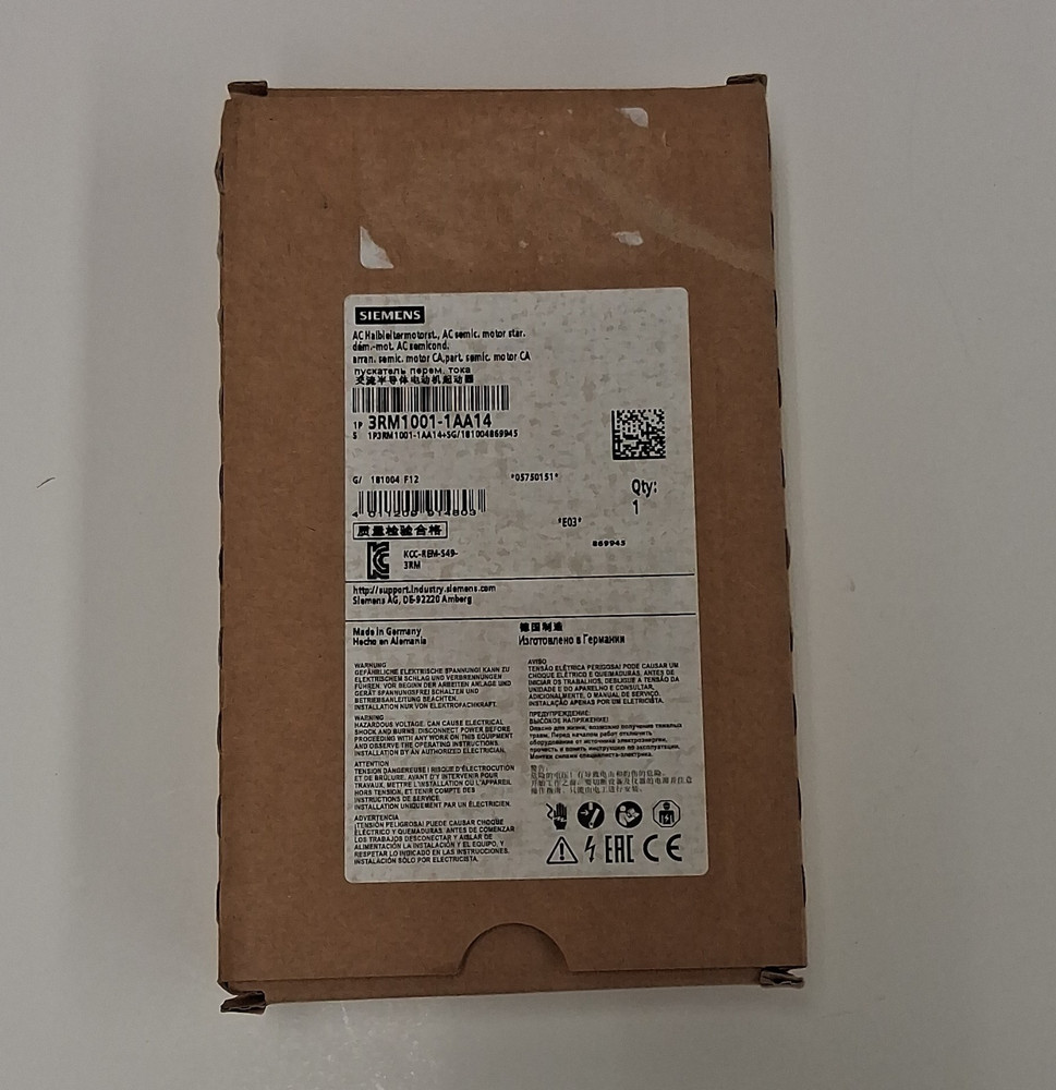 Siemens SIRIUS AC Semiconductor Motorstarter, MPN 3RM1001-1AA14