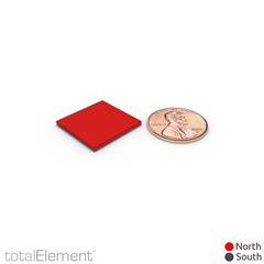 3/4 x 3/4 x 1/16 Inch Neodymium Rare Earth Block Magnets N42 (16 Pack)