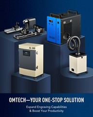 OMTech 100W 20×28 CO2 Laser Engraver with CW-5200 Water Chiller Cutting Machine