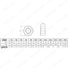 PTFE Plastic Hexagon Nuts Hex Nuts M4 M5 M6 M8 M10 M12 M14 M16 M18 M20 M22-M30