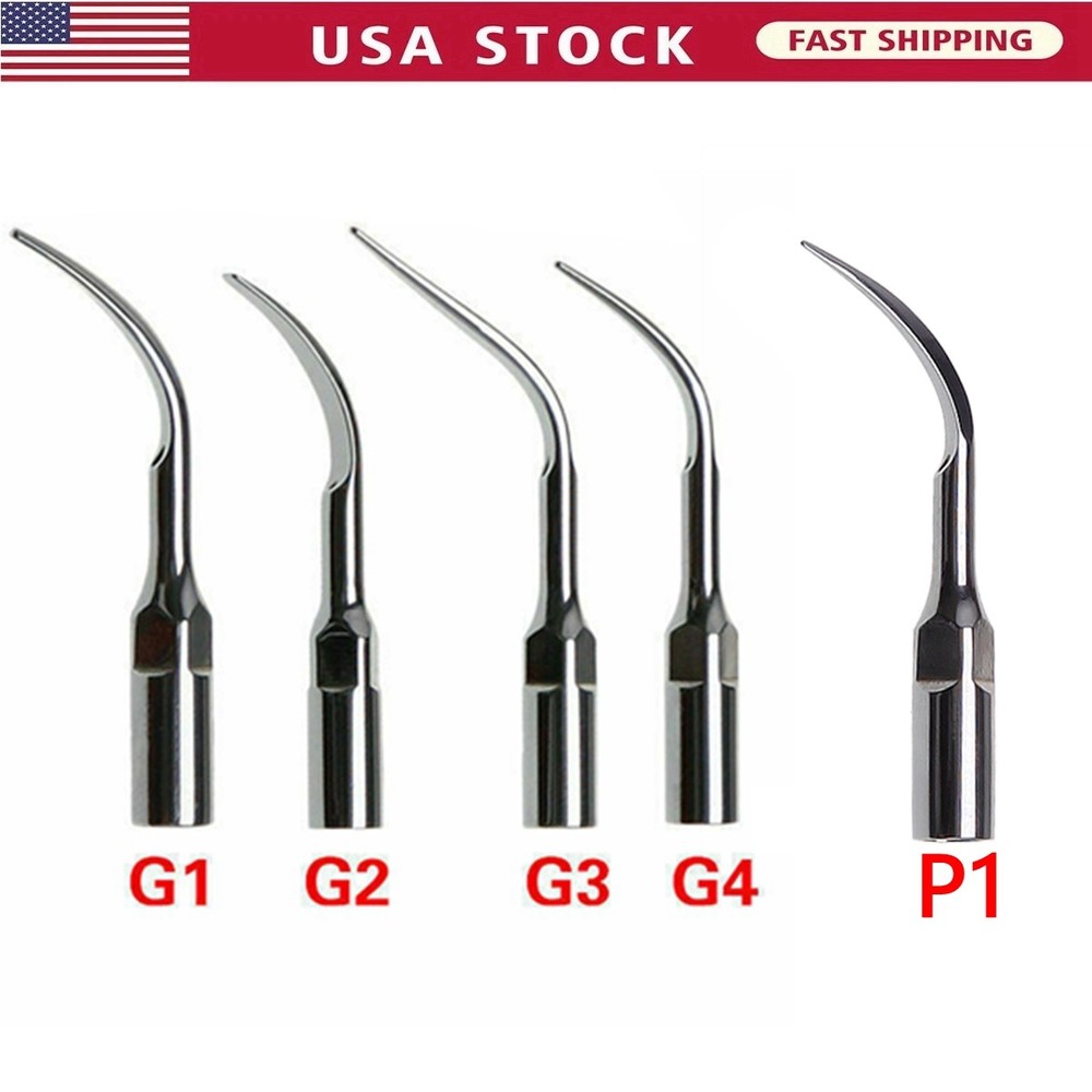 5X Dental Ultrasonic Scaler Tips for EMS Woodpecker SK-E1 Scaler G1 G2 G3 G4 P1