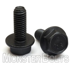 Bulk Qty 1,000 – M6 x 20mm Flange Bolts DIN 6921 CL 10.9 Steel Black Phosphate