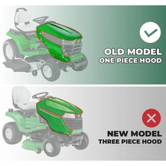 Front Hood Assembly For John Deere X500 X520 X534 X540 #M152326 Lawn Mower Hood