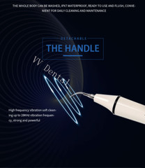Ultrasonic Piezo Scaler Handpiece 5 Tips for Original Woodpecker UDS-E EMS HW-5L