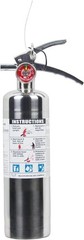 🧯NEW 2025-2.5 lb CHROME/STAINLESS STEEL ABC FIRE EXTINGUISHER W/VEHICLE BRACKET
