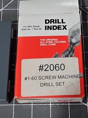 New Huot Drill Index 60 Pcs. .228 – .040 Wire Gauge Drills In Case HSS 1-60