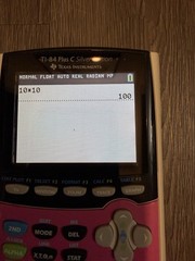 Texas Instruments TI-84 Plus C Silver Edition Graphing Calculator Pink W/Cover