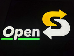 Subway Indoor LED Open Sign Display & Wireless Remote Authentic