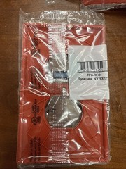 Pass & Seymour TP8-RED Trademaster Wall Plate 1 Gang 1 Duplex Qty 5