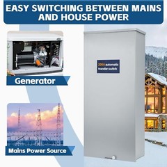 200 Amp Automatic Transfer Switch UL Type 3R For 8-24KW Home Standby Generators