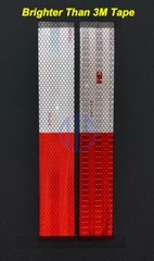 10 pcs DOT-C2 Conspicuity Reflective Tape 2×12” Red White Strip Trailer RV Truck