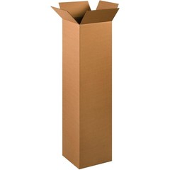 4x4x24 Corrugated Shipping Boxes Kraft Cardboard Mailer Cartons