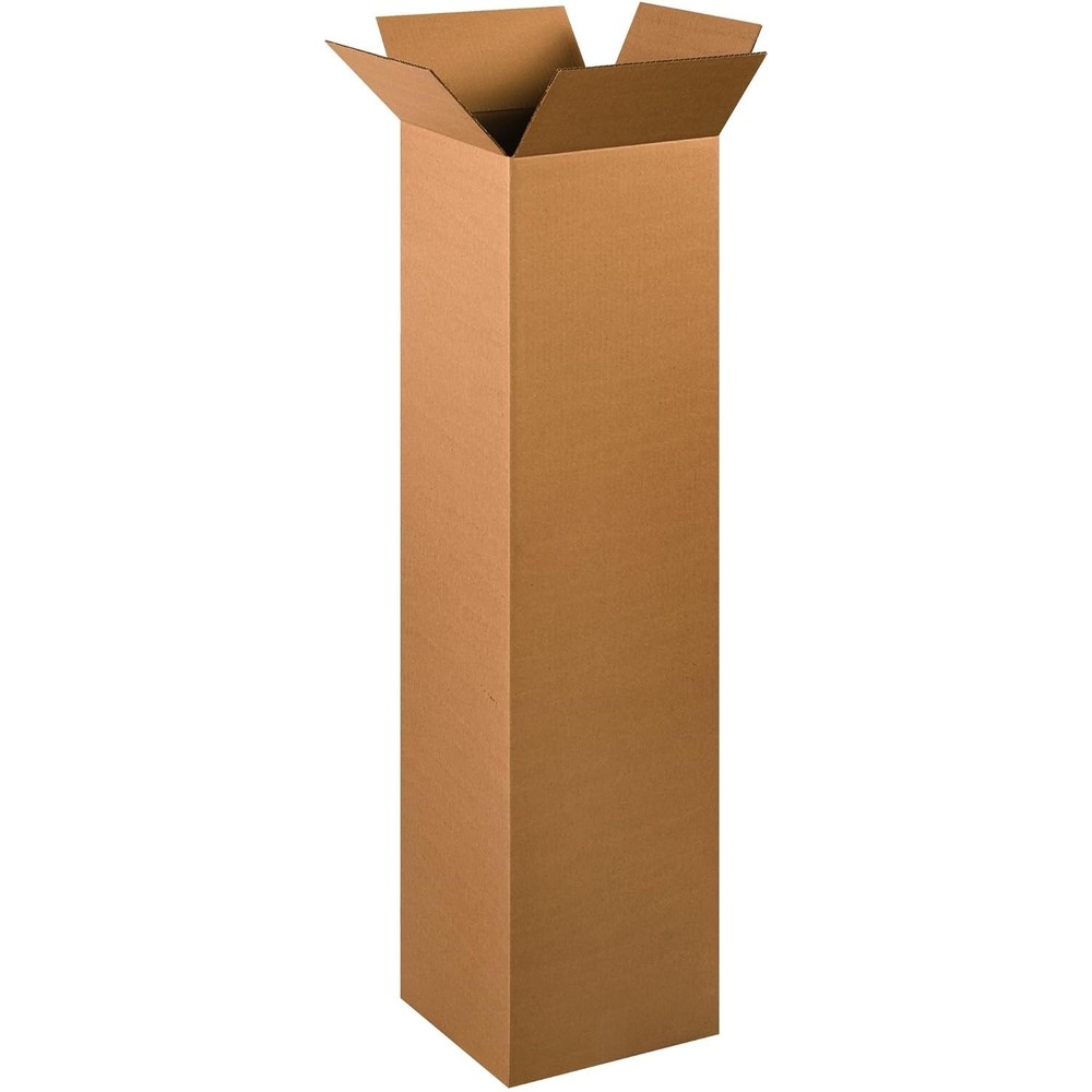 4x4x8 Corrugated Shipping Boxes Kraft Cardboard Mailer Cartons