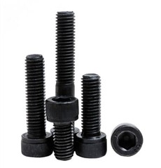 M10 Fine Thread Allen Hex Socket Bolt Cap Head Screws Black 12.9 Steel