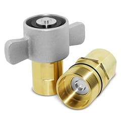 NEW 1″ NPT Wet-Line Wing Nut Hydraulic Quick Disconnect Coupler / Coupling Set