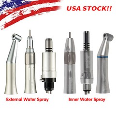 Slow Low Speed Handpiece 4Holes Inner/External WATER Spray Push Button YX Dental
