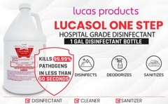 Lucasol One-Step Disinfectant Tanning Bed Cleaner and Sanitizer – Hospital Grade