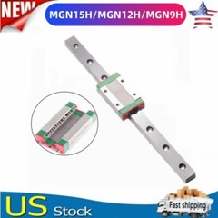 1/2/4PCS MGN12H MGN9H Miniature Linear Slide Rail Guide 150-1500mm+Block CNC