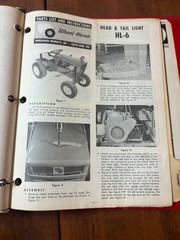 1958-1964 Wheel Horse Dealer Service Manual & Parts Catalog RJ58 701 702 854 603