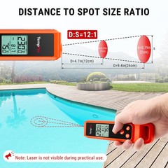 ThermoPro TP420 2-in-1 Instant Read Thermometer for Cooking, Infrared