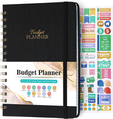 Budget Planner – Budget Book with Bill Organizer and Expense Tracker, 6.1″ X 8.2