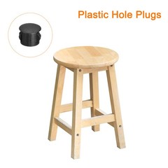 36Pcs 11mm(7/16″) Plastic Hole Plugs Panel Flush Type Knockout Black