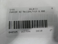 Parker 02.50 JJ2HLTV19 8.000 Double Acting Cylinder 2-1/2in X 8in 3000psi