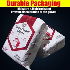 300 pairs of SAVER Red Work Gloves HEAVY DUTY Palm coated Multi Purpose Gloves