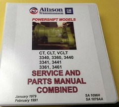ALLISON TRANSMISSION MANUAL COMBINED MODELS CT-CLT-VCLT