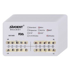 Dental Orthodontic Braces Brackets Mini Roth.022 Hook345/Arch Wire Nature CE