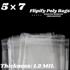 5×7 Clear Resealable Poly Plastic OPP Bags Self Adhesive Seal Cello Package Gift